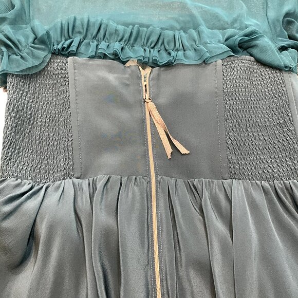 Rebecca Taylor  Peacock Dress Size 6 - Picture 6 of 9